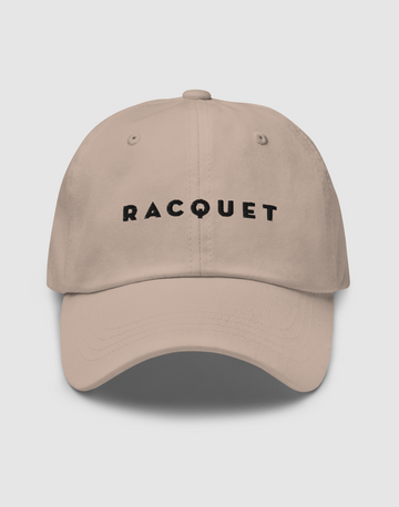 Racquet Cap with Black Embroider