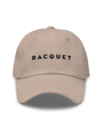 Racquet Cap with Black Embroider