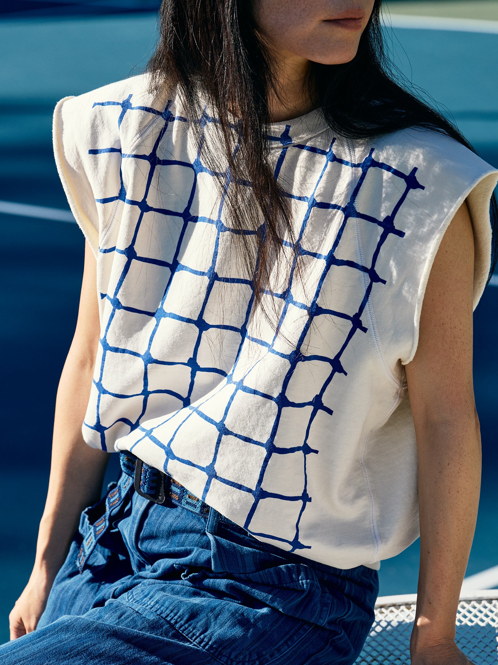 Clare V. x Racquet Net Sweatshirt Vest