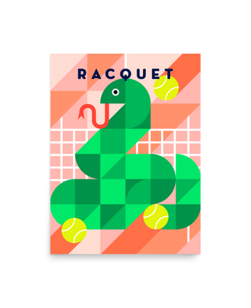 Alyssa Low x Racquet: Green Snake Print