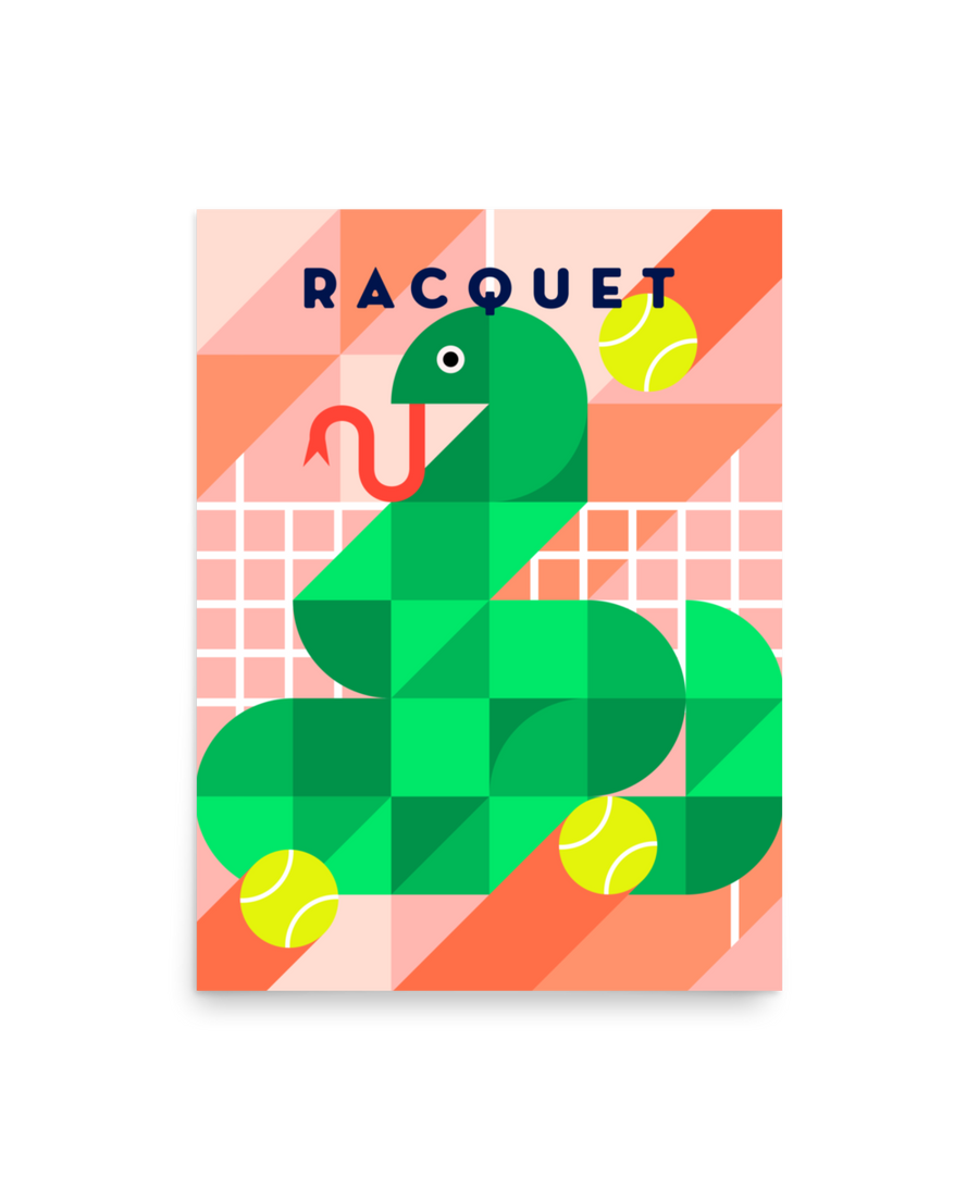 Alyssa Low x Racquet: Green Snake Print