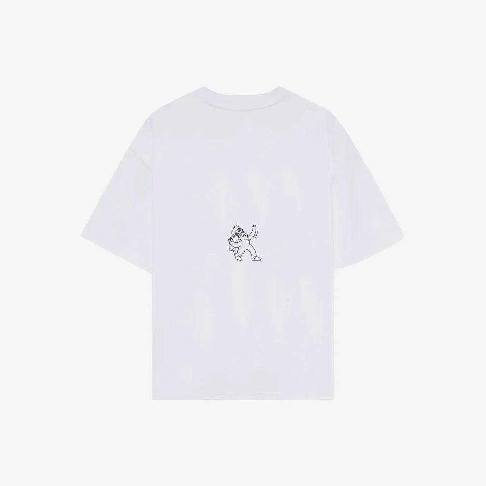 Aquarelle Lemon Tennis Balls Oversized Tee Off-White